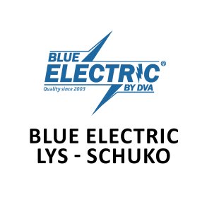 Blue Electric lys - schuko