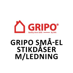 Gripo Små-el stikdåser m/ledning
