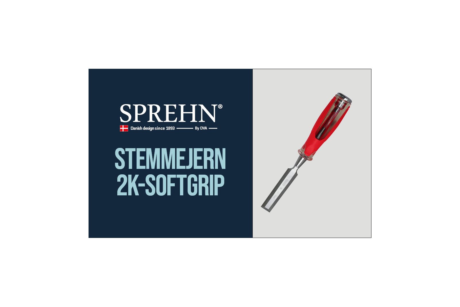 Stemmejern med gennemg&aring;ende klinge