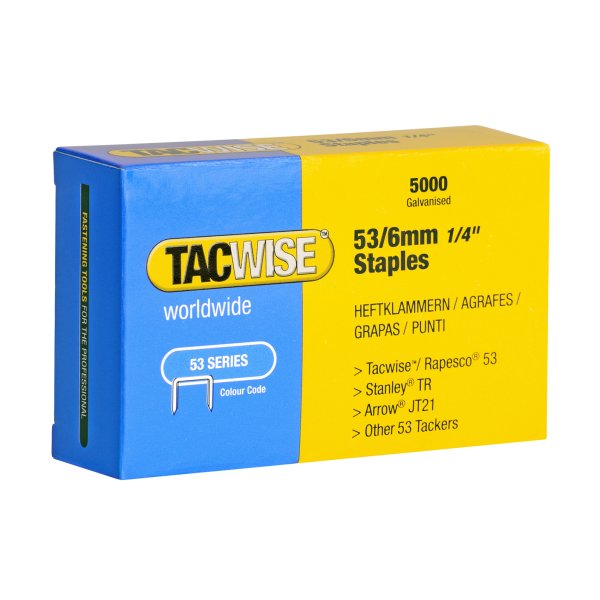 TACWISE klammer 53/6 mm - 5000 stk - 1621223