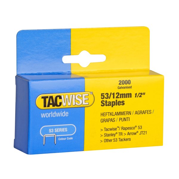 TACWISE klammer 53/12 mm 2000 stk - 1621314