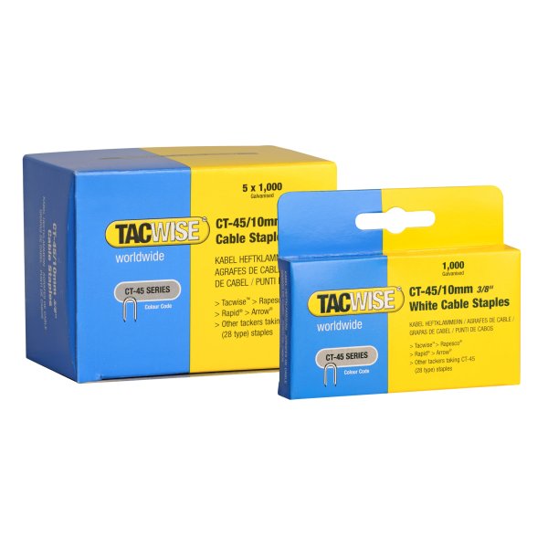 TACWISE kabel klammer CT-45 / 10mm - 5x1000 stk