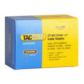 TACWISE kabel klammer CT-60/12mm - 5x1000 stk - 1605719