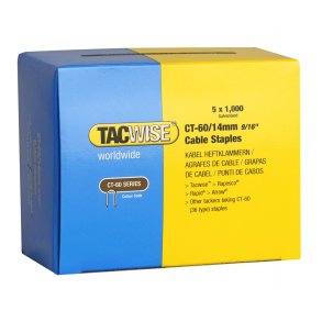 TACWISE kabel klammer CT-60/14mm - 5x1000 stk - 1605720