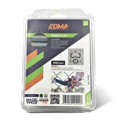 EDMA krampe Omega 20 GALV (1000 stk) - 1687602