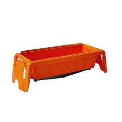 EDMA spartelbakke med stålkant 250 mm, plast 669 - 2049302