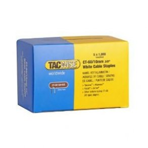 TACWISE klammer CT-60/10mm - hvid - 5 x 1000 stk - 1605856