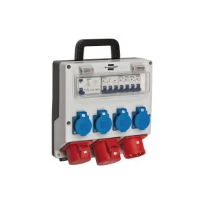 BRENNENSTUHL byggestr�mstavle CEE 400V/32A med 4x230V/16A + 1x400V/16A + 1x400V/32A udtag - udg.