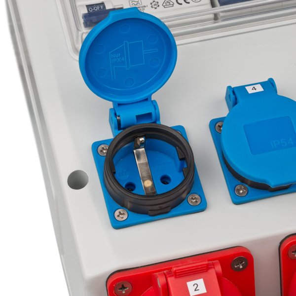 BRENNENSTUHL byggestr�mstavle CEE 400V/32A med 4x230V/16A + 1x400V/16A + 1x400V/32A udtag - udg.