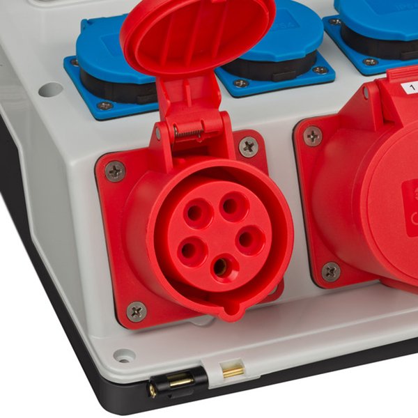 BRENNENSTUHL byggestr�mstavle CEE 400V/32A med 4x230V/16A + 1x400V/16A + 1x400V/32A udtag - udg.