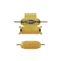 BRENNENSTUHL el-kappe IP44 gul/sort - 1338350