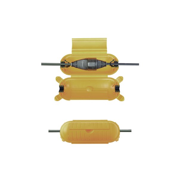 BRENNENSTUHL el-kappe IP44 gul/sort - 1338350