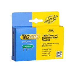 TACWISE klamme 140/12mm 2000 stk rustfri - 2108318