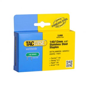 TACWISE klamme 140/12mm 2000 stk rustfri - 2108318