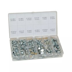 HALLBAUER nippelsortiment SSK 120 stk, inklusiv firkantet modeller - 2148242