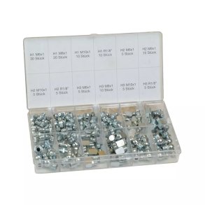 HALLBAUER nippelsortiment SSK 120 stk, inklusiv firkantet modeller - 2148242