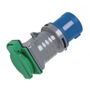 BLUE ELECTRIC overgangsadapter CEE 230V/16A til DK 230V - 1600821