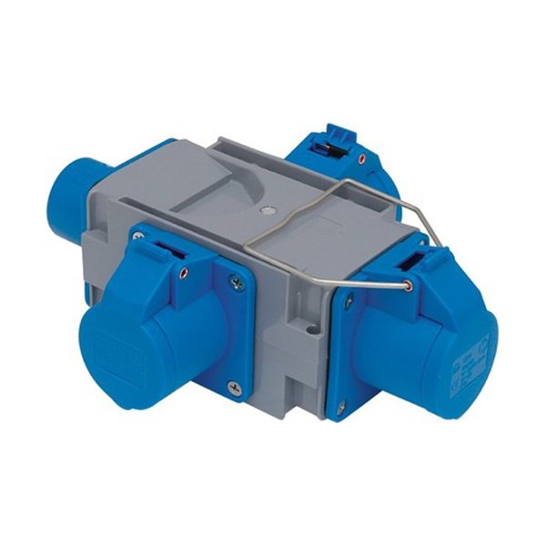 BLUE ELECTRIC CEE forgrener - 3 x 230 volt CEE udtag - 16 A - IP44 - 1601010