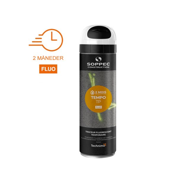 SOPPEC mrkespray TP TEMPO 500 ml. HVID - 2313640