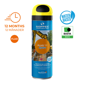 SOPPEC mrkespray TP FLUO HYDRO 500 ml. GUL - 2372728