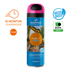 SOPPEC mrkespray TP FLUO HYDRO 500 ml. PINK - 2372733