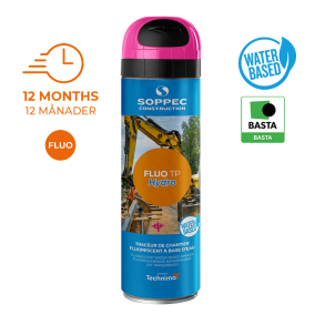 SOPPEC mrkespray TP FLUO HYDRO 500 ml. PINK - 2372733
