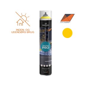SOPPEC mrkespray TRACING PRO 750 ml. GUL (RAL 1023) - til SOPPEC Driver - 2278005