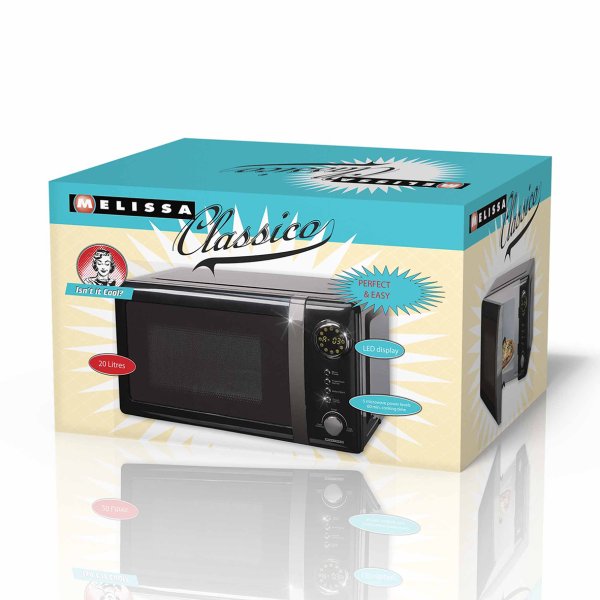 Melissa mikroblgeovn 20L - 700W - sort - 2491993