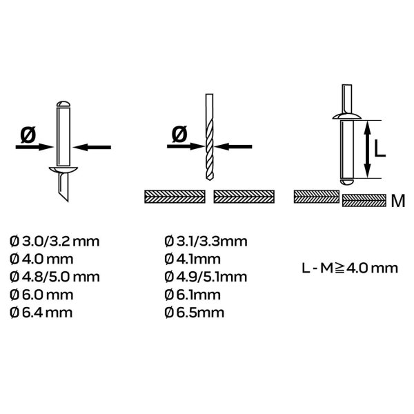 NEO blindnittetang lang 3.2-6.4 mm