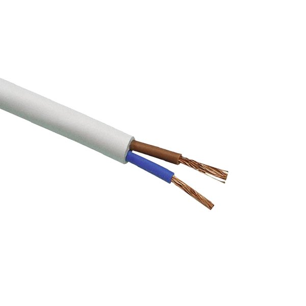 GRIPO ledning rund 50m hvid 2x0,75mm&sup2; - 2177302