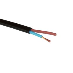 GRIPO ledning flad 100m sort 2x0,75mm&sup2; - spole - 2311132