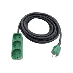 GRIPO kabels�t neopren 10m med jord og 3-stikd�se 3x1,5mm&sup2; - 2222701