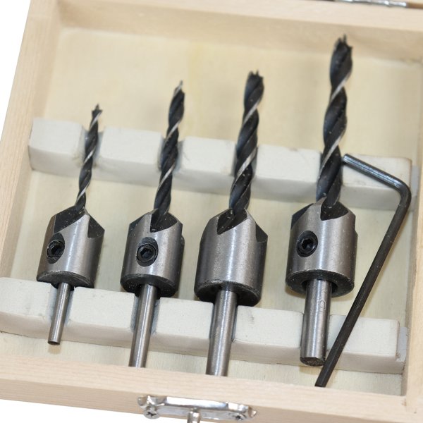 Sprehn fors�nkers�t m/bor 3-4-5-6mm i tr�kasse - 2351591