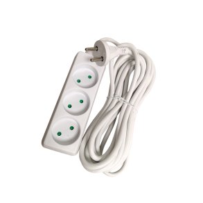 GRIPO stikd�se hvid 3 udtag med 5,0m ledning u/jord - 2265989