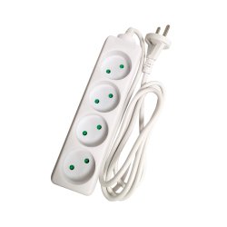 GRIPO stikd�se hvid 4 udtag med 1,5m ledning u/jord - 2265990