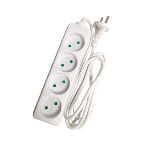 GRIPO stikd�se hvid 4 udtag med 1,5m ledning u/jord - 2265990