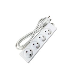 GRIPO stikd�se hvid 4 udtag med 1,5m ledning m/jord - 2310954
