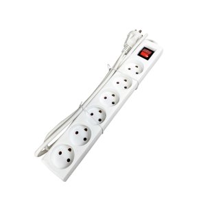 GRIPO stikd�se hvid m/afbryder 6 udtag med 1,5m ledning m/jord - 2310956