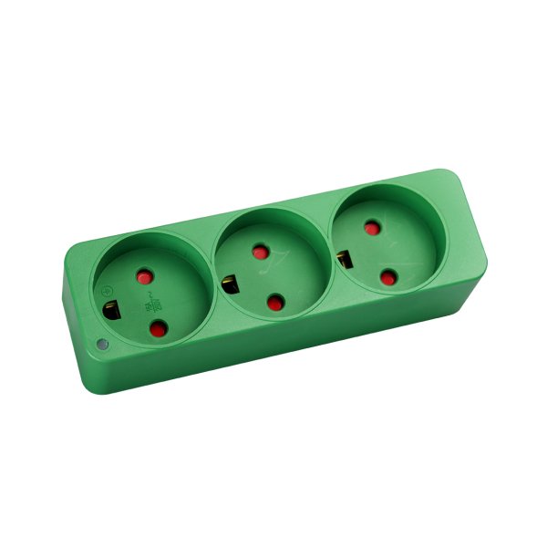 BLUE ELECTRIC 3-Stikd�se m/jord 16A 240V - 2349397