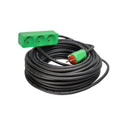 BLUE ELECTRIC Kabelst 25m neopren 3-stikdse m/jord 3x1,5mm2 16A 240V - 2349402
