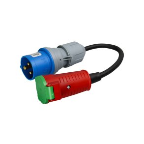 BLUE ELECTRIC Adapter 0,33 mtr CEE/han - DK/hun - 2349403