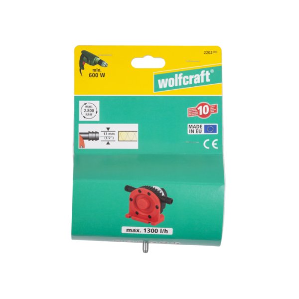 WOLFCRAFT boremaskinepumpe 1/2" 1300L - 2358463