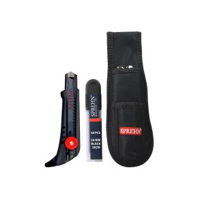 SPREHN kniv 18mm m/skruels tppehage, knivblade og skede - 2356855