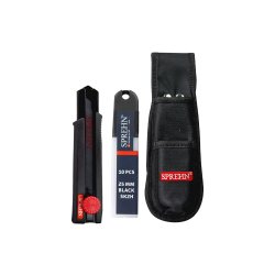 SPREHN kniv 25mm m/skruels inkl knivblade og skede - 2356858