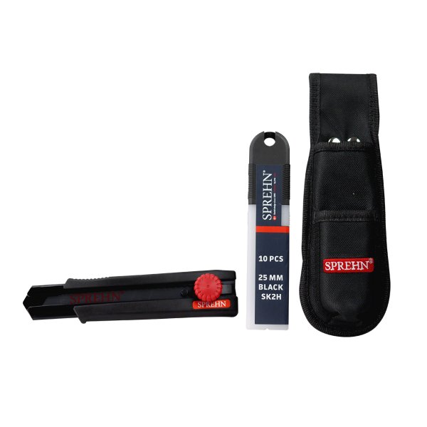 SPREHN Kniv 25mm m/skruels incl knivblade og skede - 2356858