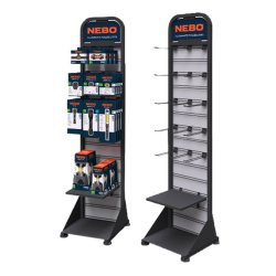 NEBO gulvdisplay inkl. kroge H/B/D: 163x40x40 CM