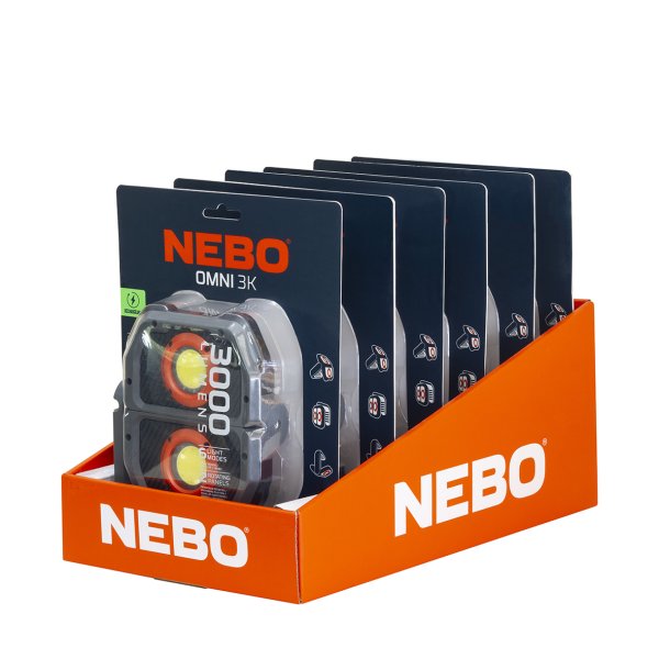 NEBO Omni 3K Disk display for 6 stk lamper
