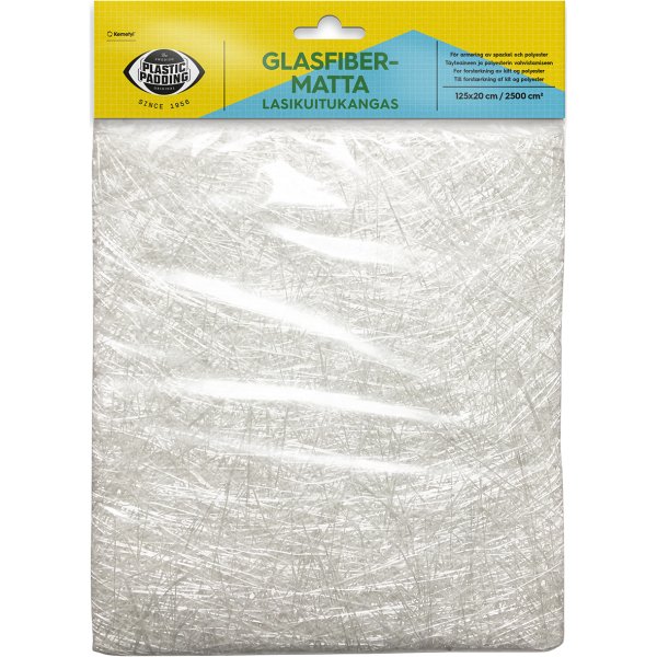 Plastic Padding glasfibermtter 125x20 cm - 2334393