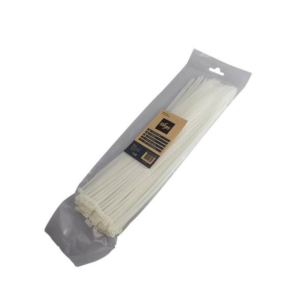 BLUE ELECTRIC kabelbinder 7,6x450mm neutral 100 stk - 2370096