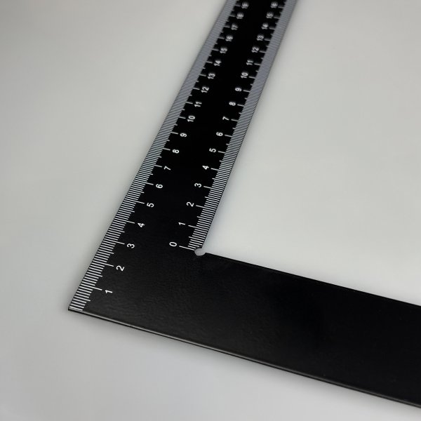 SPREHN tmrervinkel sort 600mm rustfri stl - 2484809